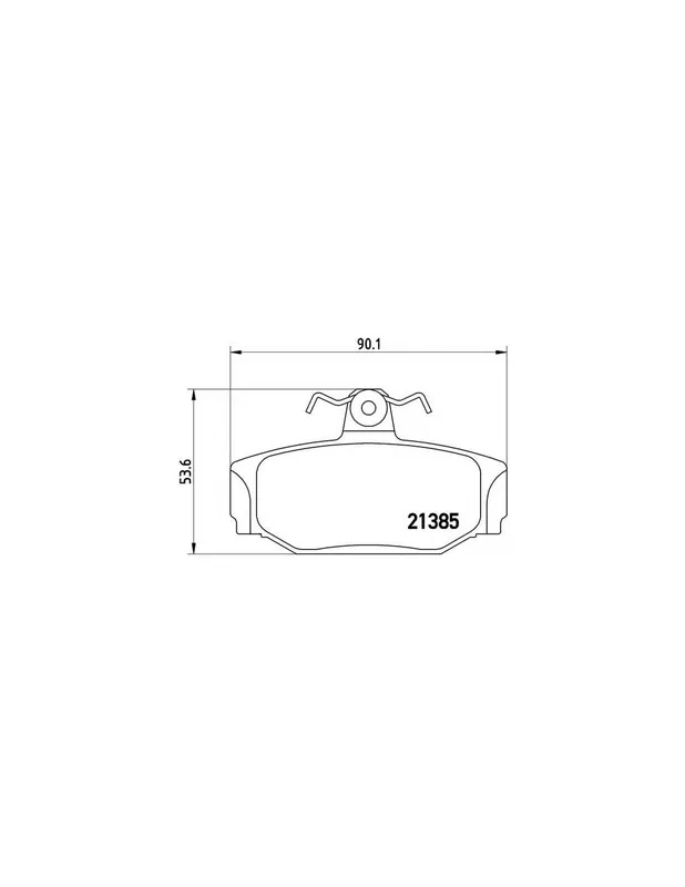 PASTILLA DE FRENO P86009 BREMBO - VOLVO 960 Mk II (964) - Eje trasero Disponible Ahora