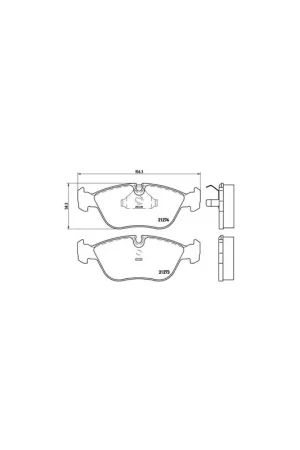 PASTILLA DE FRENO P86013 BREMBO - VOLVO 850 (LS) - Eje delantero Hecho A Mano
