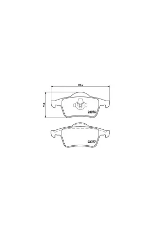PASTILLA DE FRENO P86014 BREMBO - VOLVO V70 XC - Eje trasero Promoción