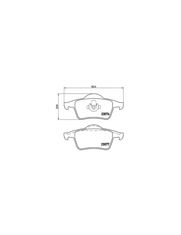 PASTILLA DE FRENO P86014 BREMBO - VOLVO V70 XC - Eje trasero Promoción