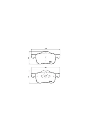 Últimas Unidades PASTILLA DE FRENO P86016 BREMBO - VOLVO V70 XC - Eje delantero