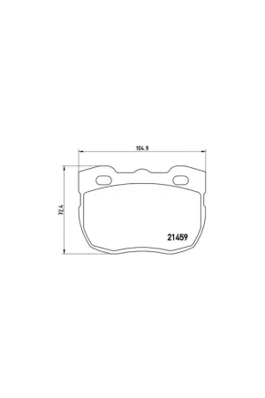 Entrega Rápida PASTILLA DE FRENO P99001 BREMBO - LAND ROVER DEFENDER Caja/Chasis (LD) - Eje delantero
