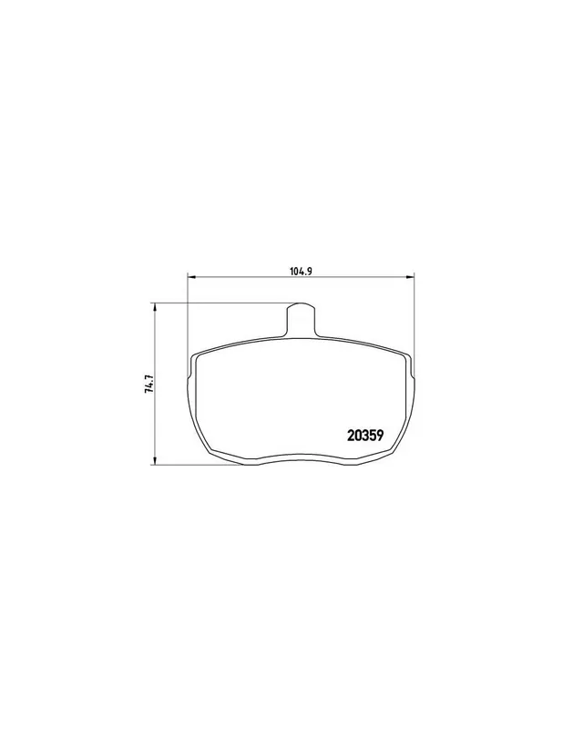 PASTILLA DE FRENO PA6001 BREMBO - ALFA ROMEO AR 8 Furgón (280) - Eje delantero Premium