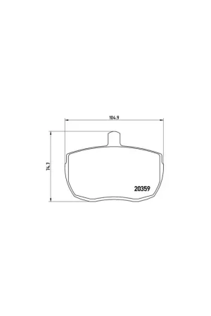 Alta Calidad PASTILLA DE FRENO PA6001 BREMBO - FORD TRANSIT Autobús (V_ _) - Eje delantero
