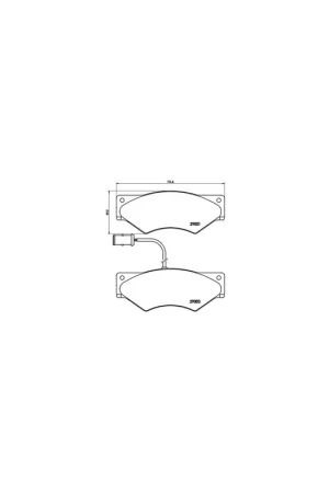 Novedad PASTILLA DE FRENO PA6007 BREMBO - IVECO DAILY II Furgón/ranchera familiar - Eje delantero