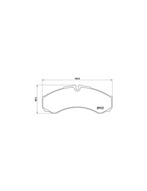 PASTILLA DE FRENO PA6021 BREMBO - IVECO DAILY III Caja/Chasis - Eje delantero Disponible Ahora