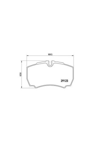 PASTILLA DE FRENO PA6023 BREMBO - IVECO DAILY IV Volquete - Eje trasero Oferta Flash