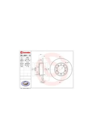 Devolución Gratuita DISCO DE FRENO 2 UNID. X CAJA 08.A841.10 BREMBO - LAND ROVER DEFENDER Cabrio (LD) - Eje trasero
