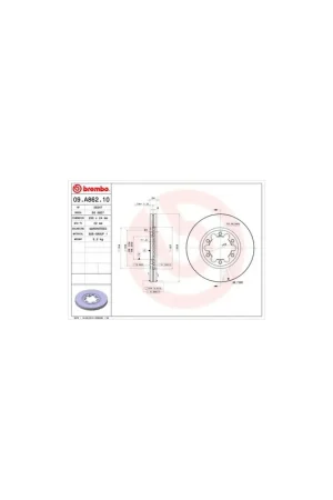 Envío Exprés DISCO DE FRENO 2 UNID. X CAJA 09.A862.10 BREMBO - MAZDA PROCEED / DRIFTER (UN) - Eje delantero