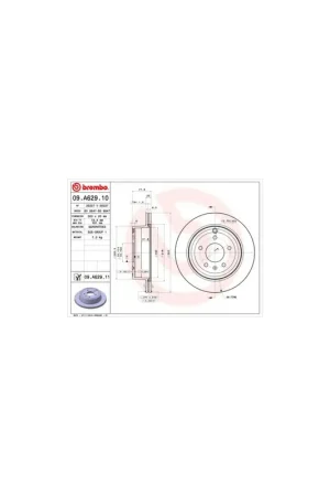 Favorito De Clientes DISCO DE FRENO 2 UNID. X CAJA 09.A629.10 BREMBO - OPEL ANTARA - Eje trasero