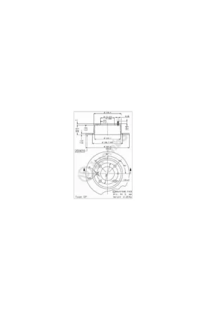 De Moda DISCO DE FRENO 2 UNID. X CAJA 08293914 BREMBO - CITROËN BX (XB-_) - Eje trasero
