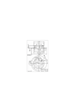 Precio Bajo DISCO DE FRENO 2 UNID. X CAJA 08343914 BREMBO - FORD FIESTA Furgón (WFVT) - Eje delantero