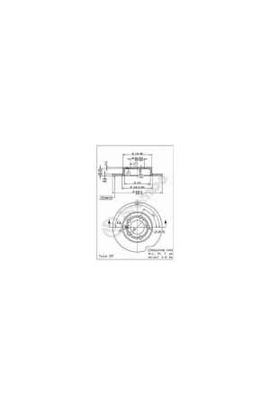 DISCO DE FRENO 2 UNID. X CAJA 08716514 BREMBO - SEAT IBIZA V ST (6J8, 6P8) - Eje trasero Certificado