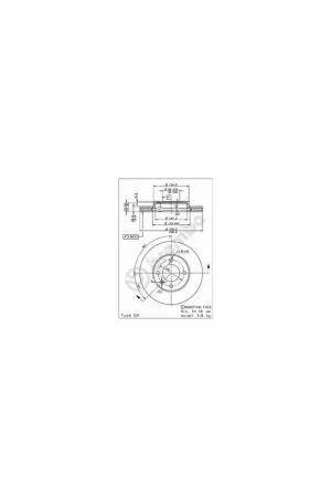 Certificado DISCO DE FRENO 2 UNID. X CAJA 09476514 BREMBO - VW DASHER Ranchera familiar (33) - Eje delantero