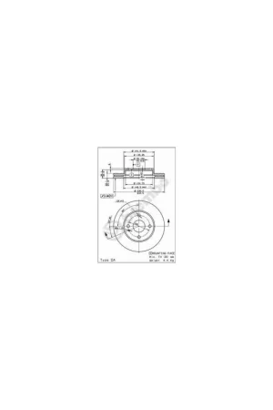 Devolución Gratuita DISCO DE FRENO 2 UNID. X CAJA 09558134 BREMBO - MAZDA 323 IV (BG) - Eje delantero