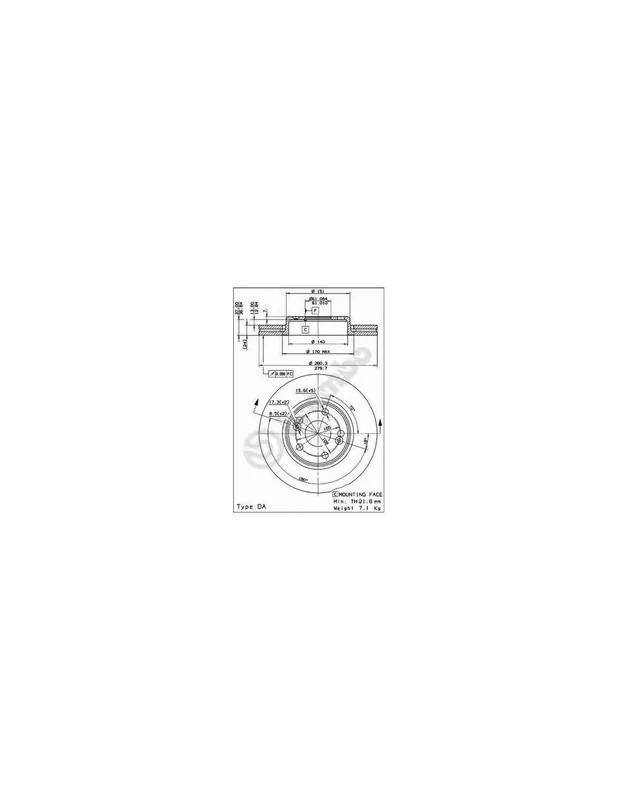 DISCO DE FRENO 2 UNID. X CAJA 09813714 BREMBO - RENAULT ESPACE Mk III (JE0_) - Eje delantero Precio Económico