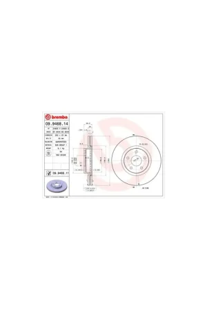 Pago Seguro DISCO DE FRENO 2 UNID. X CAJA 09946814 BREMBO - VOLVO S40 II Sedán (MS) - Eje delantero