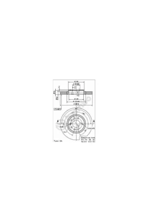 Precio De Fábrica DISCO DE FRENO 2 UNID. X CAJA 09916214 BREMBO - CADILLAC BLS - Eje delantero