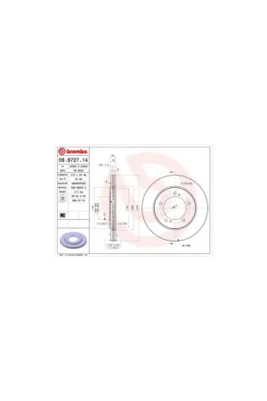 Súper Precio DISCO DE FRENO 2 UNID. X CAJA 09972714 BREMBO - SUZUKI GRAND VITARA XL-7 I (FT) - Eje delantero