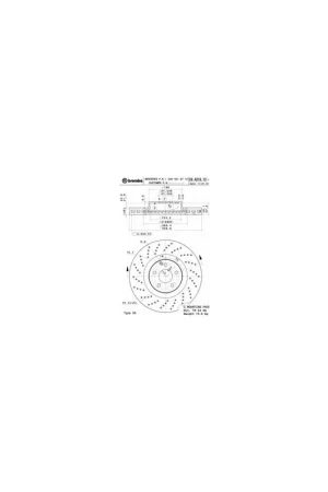 Compra Hoy DISCO DE FRENO 1 UNID. X CAJA 09A81911 BREMBO - MERCEDES-BENZ CLASE S Sedán (W221) - Eje delantero