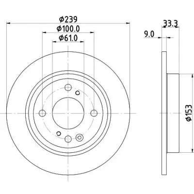 Disco de freno HELLA 8DD 355 134-681 Barato