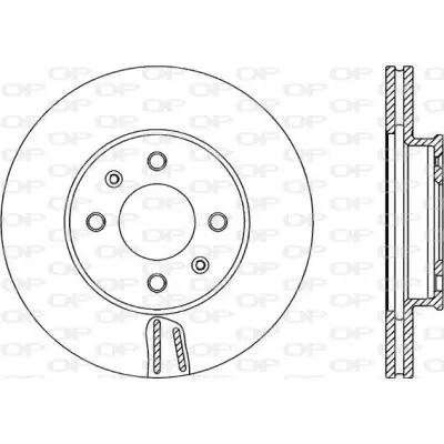 Disco de freno OPEN PARTS DELETED_BDA2350.20 Lujoso