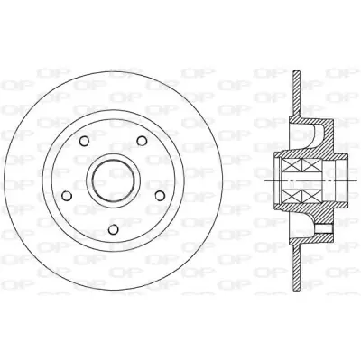 Tendencia Disco de freno OPEN PARTS DELETED_BDA2515.30