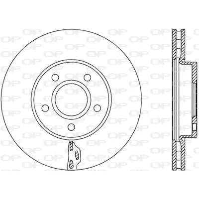 Envío Internacional Disco de freno OPEN PARTS DELETED_BDA2739.20