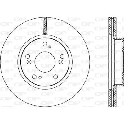 Moderno Disco de freno OPEN PARTS DELETED_BDA2218.20