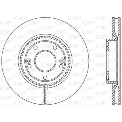 Disco de freno OPEN PARTS DELETED_BDR2477.20 Lujoso