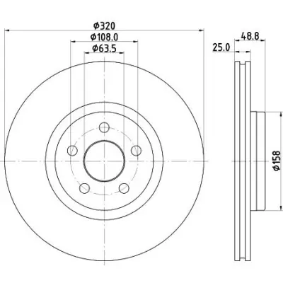 Precio De Fábrica Disco de freno HELLA 8DD 355 133-561 HELLA 8DD 355 133-561