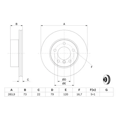 Oferta Flash Disco de freno BOSCH 0 986 479 W60