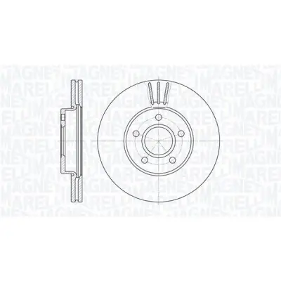 Disco de freno MAGNETI MARELLI 361302040136 Ocasión Especial