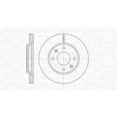 Artesanal Disco de freno MAGNETI MARELLI 361302040244