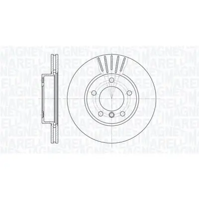 Disco de freno MAGNETI MARELLI 361302040346 Rebajas