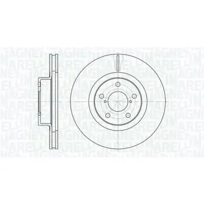 Disco de freno MAGNETI MARELLI 361302040348 Promoción