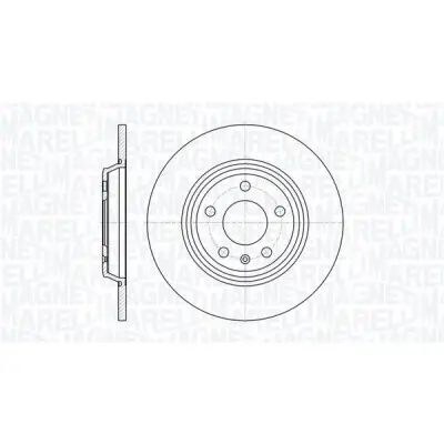 Disco de freno MAGNETI MARELLI 361302040349 Novedad