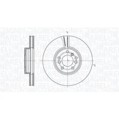 Disco de freno MAGNETI MARELLI 361302040414 Última Versión
