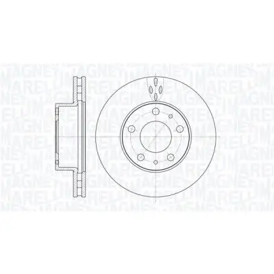Disco de freno MAGNETI MARELLI 361302040512 Bestseller