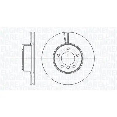 Disponible Ahora Disco de freno MAGNETI MARELLI 361302040600