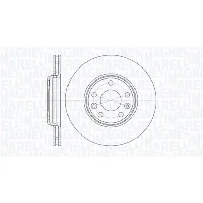 Disco de freno MAGNETI MARELLI 361302040606 Pago Seguro
