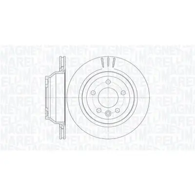 Lujoso Disco de freno MAGNETI MARELLI 361302040739