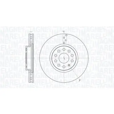 Disco de freno MAGNETI MARELLI 361302040770 Disponible Ahora