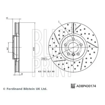 Oferta Disco de freno BLUEPRINT ADBP430174