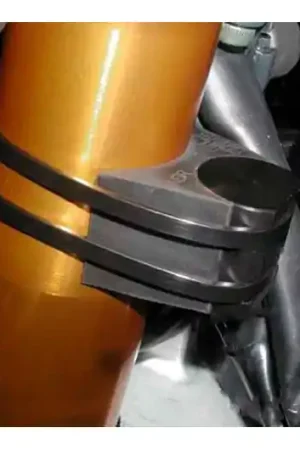 Topes de direccion de goma PW Bridas incluidas Negro | Honda / Yamaha / Kawasaki / Suzuki Promoción