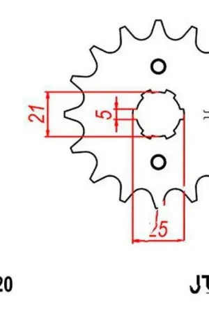 Precio De Fábrica Piñón de arrastre JT 14/520 Grueso | Yamaha XV 125 SH / Sachs Roadster 125 V2 ...