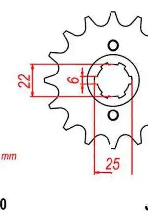 Marca Reconocida Piñón de arrastre JT 14/520 Grueso | Honda NX 650 1988