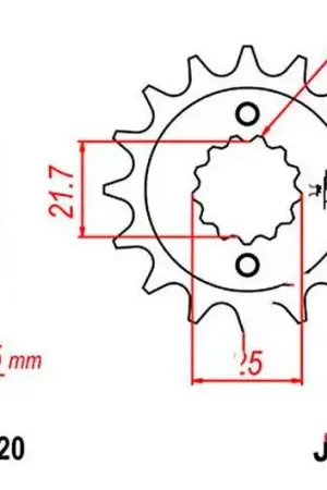 Envío Exprés Piñón de arrastre JT 13/520 Fino | Kawasaki ZX-9R 900 F / ZX-9R 900 E ...
