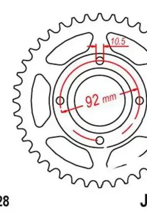 Corona JT 39/428 Acero | Yamaha RD 125 1978-1979 / RD 200 1978-1980 Ordenar Ahora Mismo