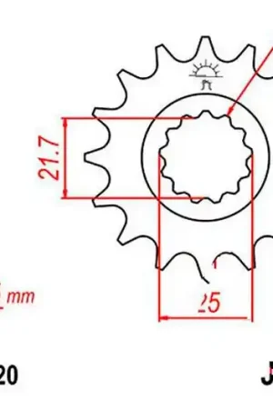 Compra Ahora Piñón de arrastre JT 17/520 Fino | Yamaha XTZ 750 H 1989-1997 / XTZ 750 N 1990-1993